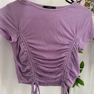 FOREVER 21 PURPLE RUCHED TOP! 💜